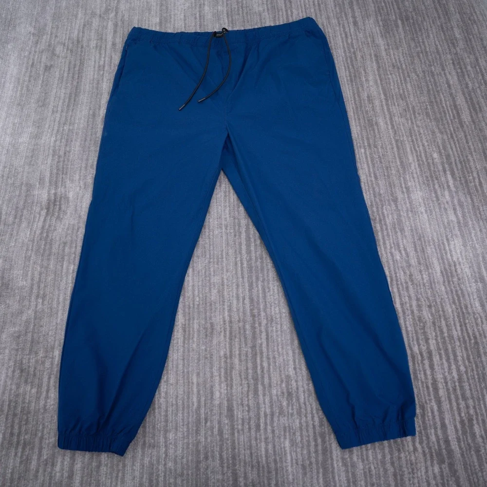 Banana Republic Core Temp Joggers Mens XXL Blue Drawstring Elastic Cuff Pants